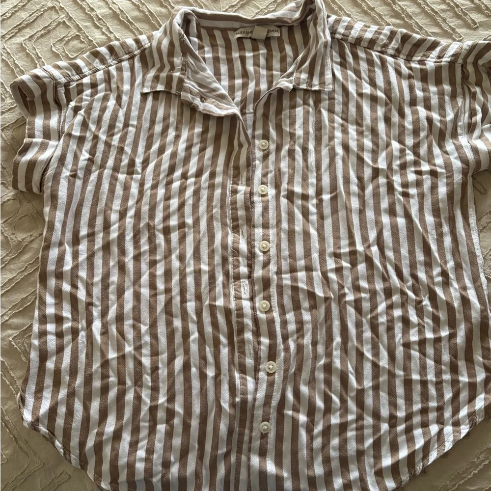 Striped Button-Up Shirt - Picture 1 of 2